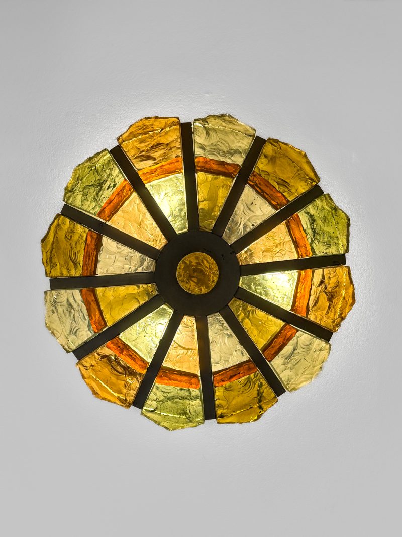 Murano Glass Lamp in Summer Hues